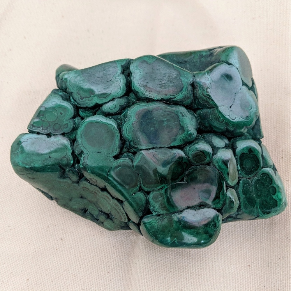 Malachite- polished, large, raw chunk
